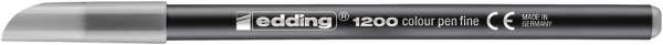 Edding 1200 Fasermaler silbergrau