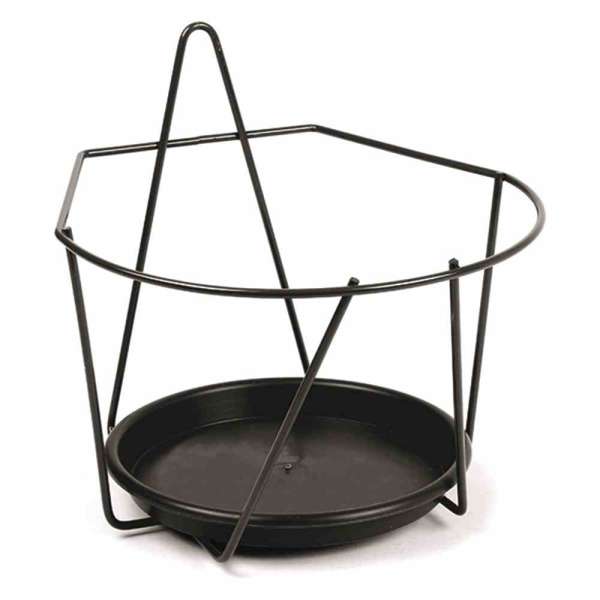 Blumentopf Halter 22 cm schwarz Wand