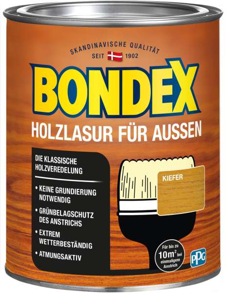 Bondex Holzlasur für Außen Kiefer, 750 ml