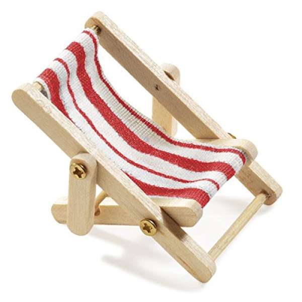 Hobby Fun Miniliegestuhl rot/weiß