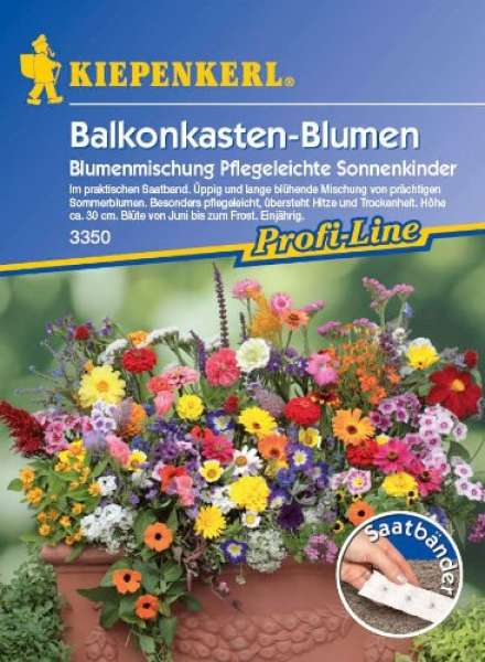 Balkonkasten-Blumen Pflegeleichte Sonnenkinder, Saatband