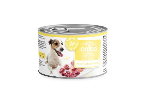 arriba Nassfutter mit Huhn 200g