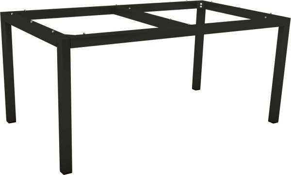 Tischgestell 160 x 90 cm Alu schwarz matt