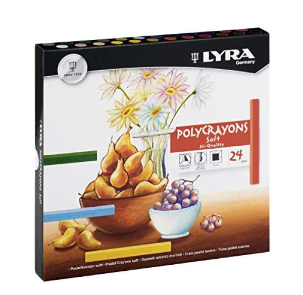 LYRA Polycrayons Soft, 24 Pastellkreiden