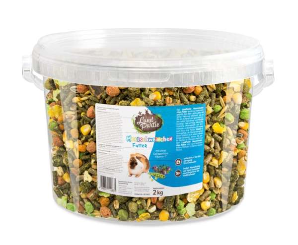 LandPartie Meerschweinchen Futter 2kg Eimer