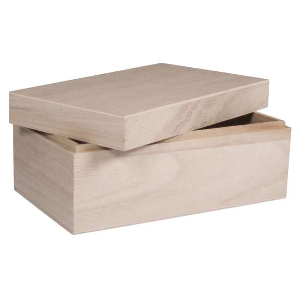 Holz Box mit Deckel 20x12x9cm