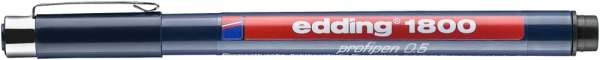 edding 1800 Präzisionsfeinschreiber schwarz (0.5)