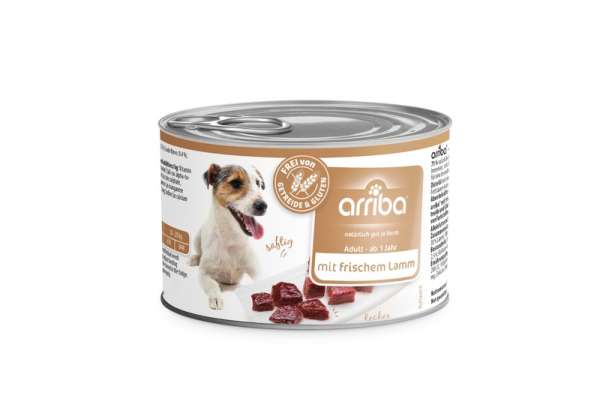 arriba Nassfutter mit Lamm 200g