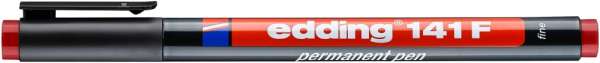 edding 141 F Permanenter Folienschreiber rot