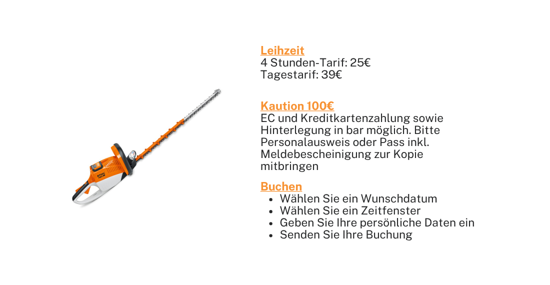 Heckenschere Akku Stihl HSA 86