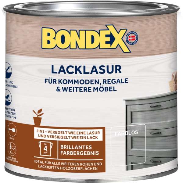 Bondex Lacklasur Farblos 0,375 l - 352573