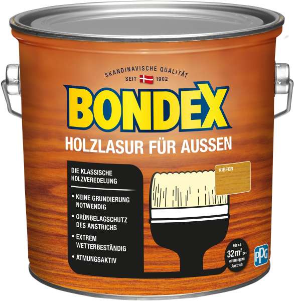 Bondex Holzlasur für Außen Kiefer 2,50 l