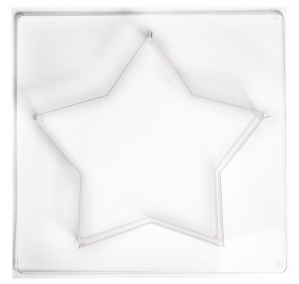 Gießform Stern mittel, 21,5 x 21,5 cm, Tiefe 4 cm