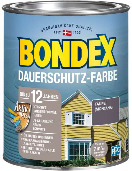 Bondex Dauerschutz-Farbe 0,75 Liter Montana (erdbraun)