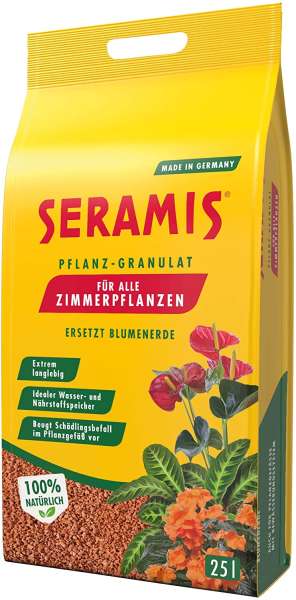 SERAMIS Pflanz-Granulat für Zimmerpflanzen 25 Liter