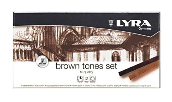 LYRA Brown Tones Set, 12 Pastellkreiden