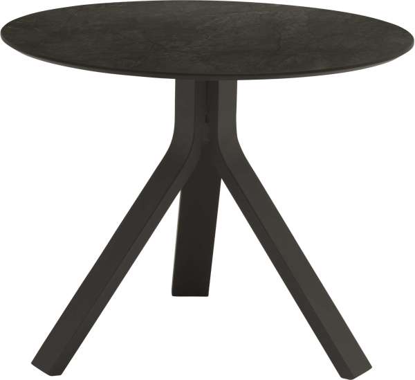 Beistelltisch Freddie rund 60 cm Alu anthrazit
