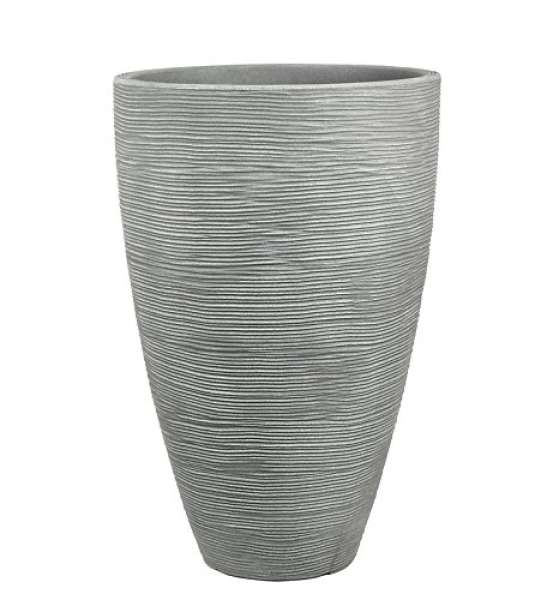 Pflanztopf Rillen steingrau 40x60cm