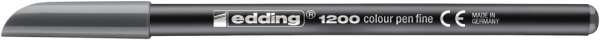 edding 1200 Fasermaler fein grau