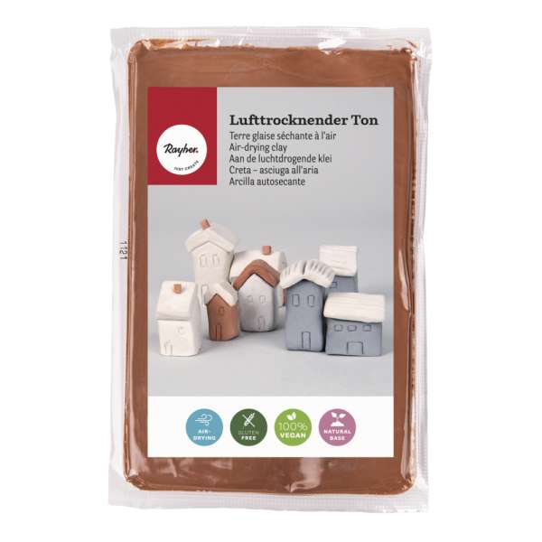 Ton Lufttrocknender dunkelbraun 500 g