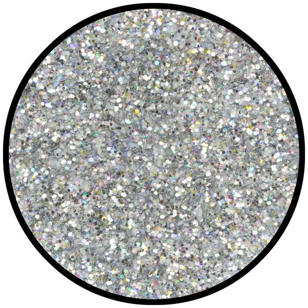 Silber-Juwel mittel holographisch 6g