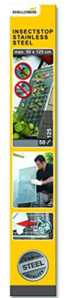 Sauberer Lichtschacht Schutz-Gewebe aus Edelstahl (50x125 cm)