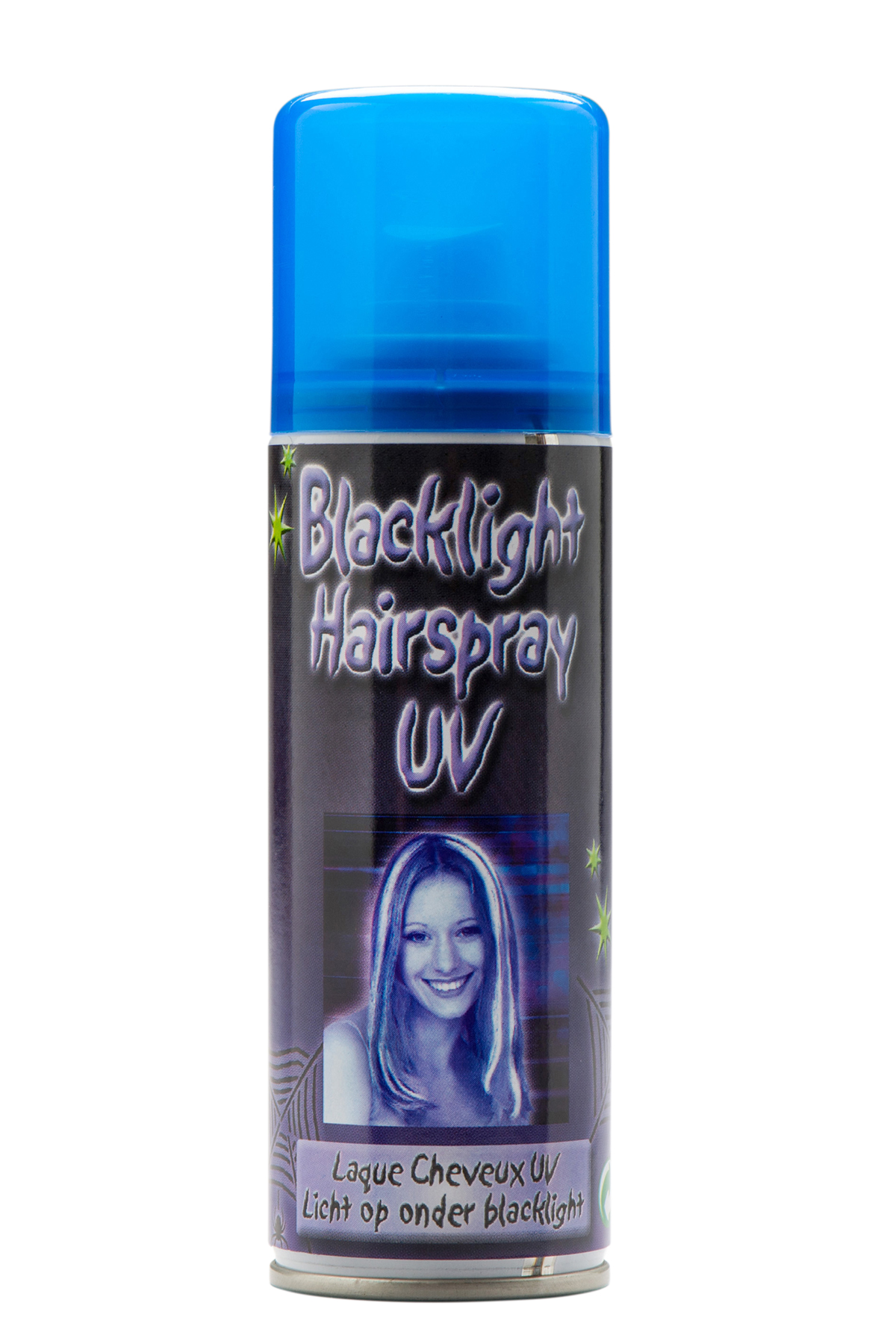 UV-Haarspray leuchtet i.Schwarzl. 125ml | Spaß | Kinder ...