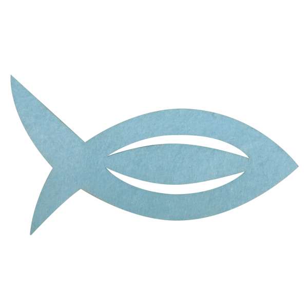 Filz Manschette f.Serv.Fisch hellblau 6x