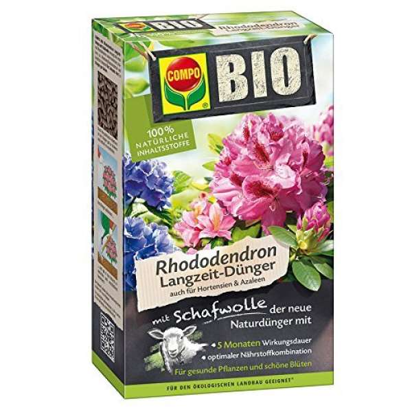 BIO Rhododendron Langzeit, Dünger mit Schafwolle, 2kg