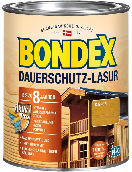 Bondex Dauerschutz-Lasur Kiefer, 750 ml