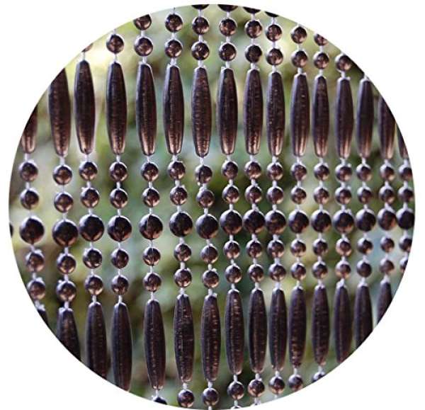 Türvorhang aus Perlen schwarzen Fréjus, 100 x 230 cm