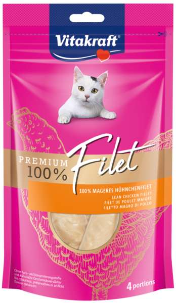 Vitakraft Katzenfutter Premium Filet Huhn - 70 g