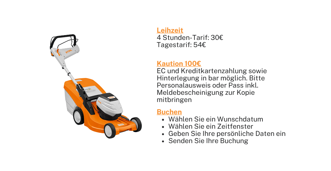 Rasenmäher Stihl Akku RMA 448