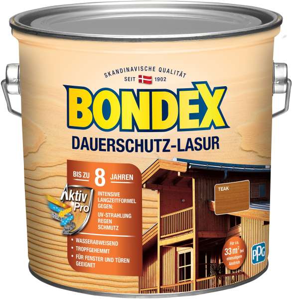 Bondex Dauerschutz-Lasur Teak 2,50 l