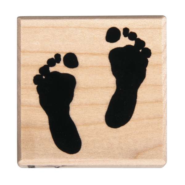 Holz Stempel Füße