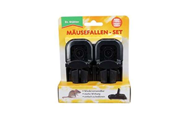 DR. STÄHLER Mäusefallen-Set, 2 Stück