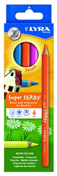LYRA Super Ferby Neon Kartonetui mit 6 Farbstiften, Sortiert