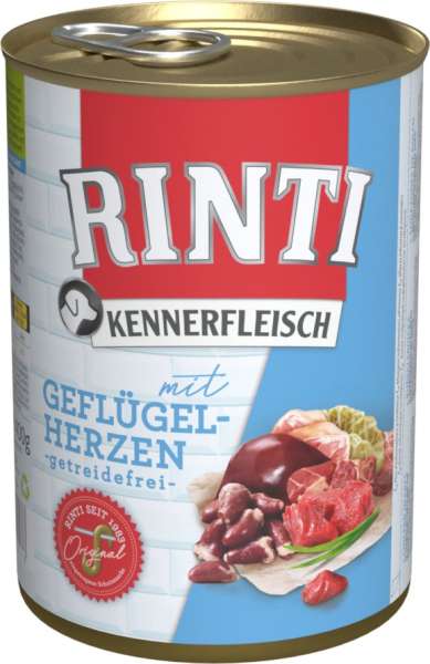 Rinti Kennerfleisch Geflügelherzen, 400 g Dose