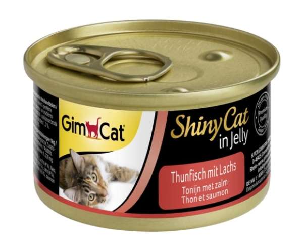 GimCat ShinyCat in Jelly Thunfisch mit Lachs 70 g