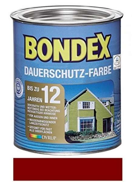 Dauerschutz Holzfarbe Bondex rot 0,75l Schwedenrot