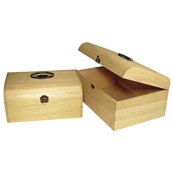 Holz Koffer +Antikb. 29,5x20,5x14 cm