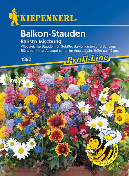 Kiepenkerl, Blumensamen-Mischung Balkon-Stauden Baristo