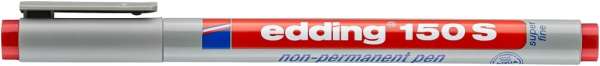edding 150 S Non-permanenter Folienschreiber rot