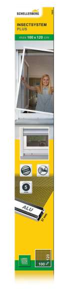 Fenster PLUS Rahmensystem, max. 100 x 120 cm, weiß