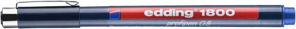 edding 1800 Präzisionsfeinschreiber blau (0.5)