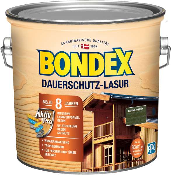 Bondex Dauerschutz-Lasur Tannengrün 2,50 l
