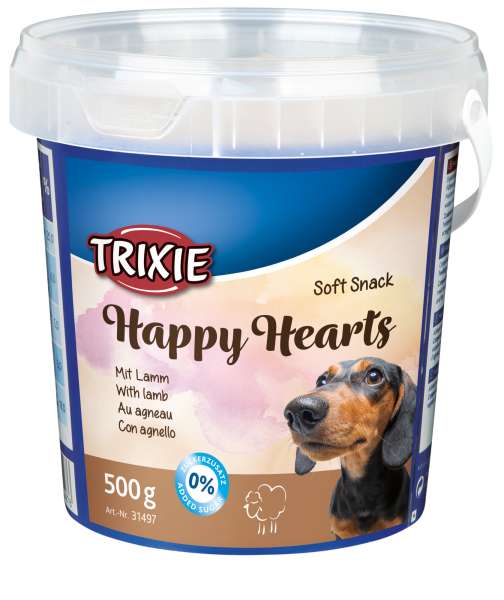 Trixie Soft Snack Happy Hearts, 500g Eimer