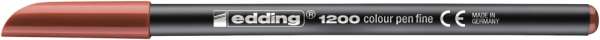 edding 1200 Fasermaler fein braun