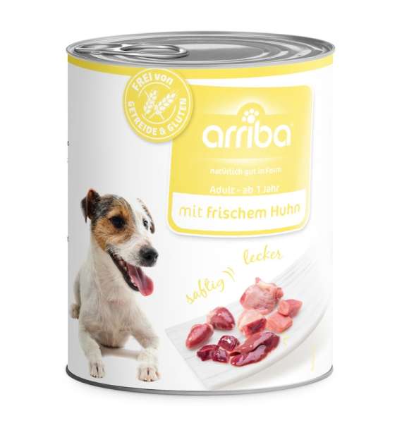 arriba Nassfutter mit Huhn 800g