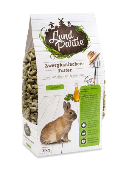 LandPartie Zwergkaninchen Monopellets Sensitiv 3kg